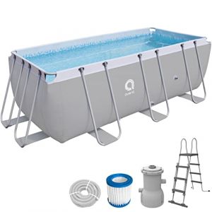 Jilong Avenli Piscine rectangulaire avec Structure, 2343 liters, Gris, 400 x 207 x 122 cm