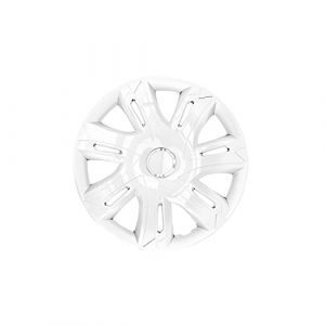 Set de 4 enjoliveurs NRM Supernova 15” blanc laqué