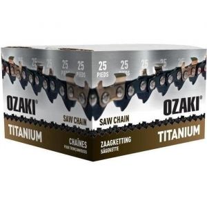 Ozaki Rouleau De Chaîne De Tronçonneuse Semi-carrée .325 .058 25 Pieds Avec Induction Titane Des Couteaux.