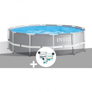 Image de Intex Kit piscine tubulaire Prism Frame ronde 3,66 x 1,22 m + Kit de traitement au chlore