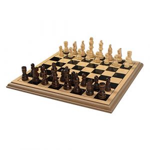 Color Baby ColorBaby 43635 Jeu d'échecs en Bois, Petit, 30 x 30 cm