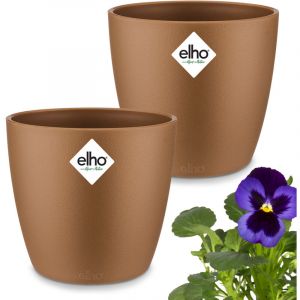 Pot de fleurs Bruxelles, lot de 2, or velours 11x10cm 0,8L