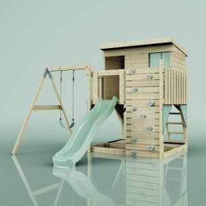 Aire de jeux PolarPlay Tjorven, B&eacute;b&eacute; / Vert menthe