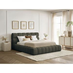 Bobochic Lit coffre MONT-BLANC tissu bouclette