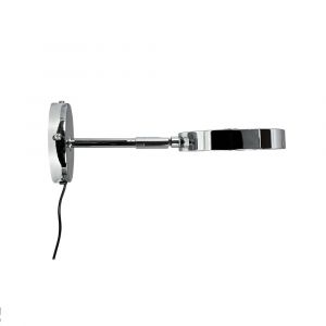 Dyberg Larsen Applique murale LED Starlight, chrome Ø 14 cm à intensité variable