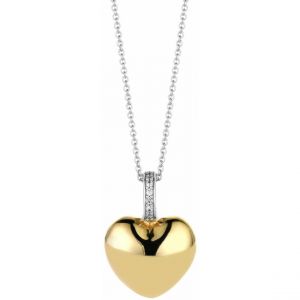 Ti sento Pendentif 6745SY - pendentif Argent Doré c?ur Femme