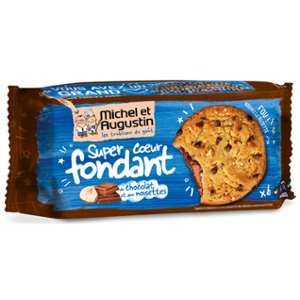 Michel et augustin Biscuits sucr&eacute;s coeur fondant au chocolat au lait et noisettes - La bo&icirc;te de 180g
