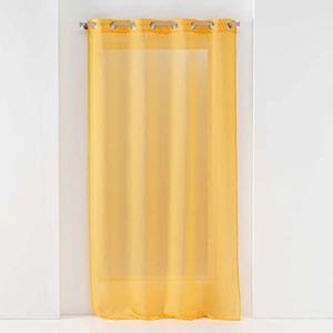 Rideau Voilage &agrave; &OElig;illets "Sandra" 140x280cm Jaune rix