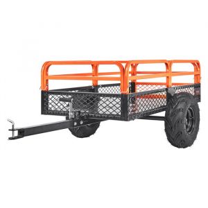 VEVOR Remorque à Benne Basculante Capacité de Charge 680 kg Remorque Utilitaire de Jardin Robuste avec Côtés Amovibles Chariot de Transport à Déversement 0,4 m³? pour Tracteur, Tondeuse à Gazon, VTT