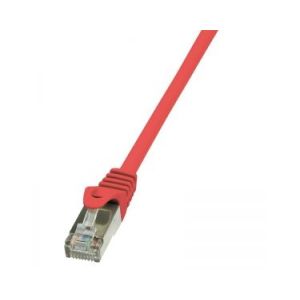 Logilink CP1084S - Câble RJ45 Cat5e F/UTP AWG26 7,50 m Rouge
