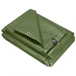 Springos - Bâche 4x8m 120g/m2, épaisse couverture de protection verte