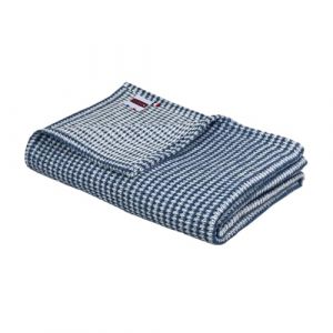 Dodo I Plaid Coton Recyclé Caresse Marine – 120x180 I Douceur Exceptionnelle et Engagement Écoresponsable I Confort Durable et Élégant I Fabriqué en France