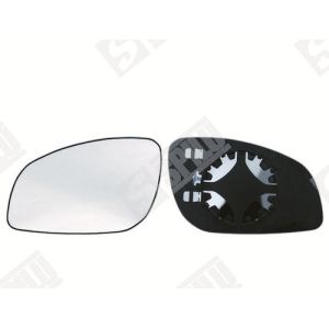 Spilu 12283 - Glace et support rétroviseur côté conducteur dégivrant angle mort pour Opel Vectra C / Signum