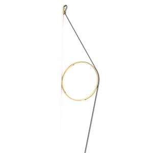 Flos Lampe murale applique WIRERING (C&acirc;ble Gris anneau Or - Aluminium et caoutchou)