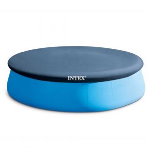 Intex Couverture de piscine ronde 396 cm 28026 Bleu