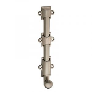 THIRARD Verrou à plaquer pour fenêtre, à coulisse, 200mm, nickel satin