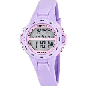 Calypso Montre Mixte Junior Collection - K5850-3 Bracelet Silicone Mauve