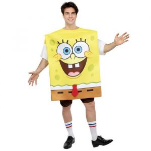 FUNIDELIA Déguisement Bob lÉponge adulte - Déguisement pour femme et homme et accessoires pour Halloween carnaval et fêtes.