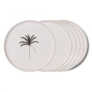 Table passion Assiette à dessert Palm 21 cm (lot de 6)