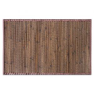Tapis en bambou Tibet Enroulable Marron 90 x 120 cm
