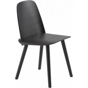 Muuto Chaise Nerd / Bois noir en bois