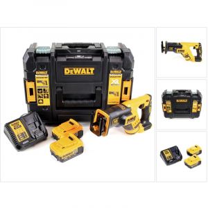 Dewalt DCS 367 M2 Scie sabre sans fil 18V brushless + Coffret de transport TSTAK + 2x Batteries 4,0 Ah + Chargeur