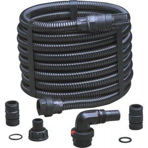 Wilo Kit Flexible d'aspiration avec clapet pied de cr&eacute;pine plastique - 7ML- Raccord 1""