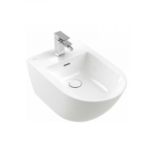 Image de Villeroy & Boch Subway 3.0 bidet, 375 x 560 mm, 1 trou de robinet, avec trop-plein, 447000, Coloris: blanc-alpin - 44700001