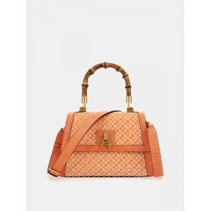 Guess Sac &agrave; main Stephi logo Orange - Couleur Orange - Taille Taille unique