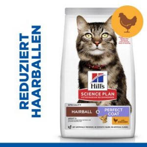 Hill's Science Plan Adult Hairball & Perfect Coat poulet - lot % : 2 x 7 kg