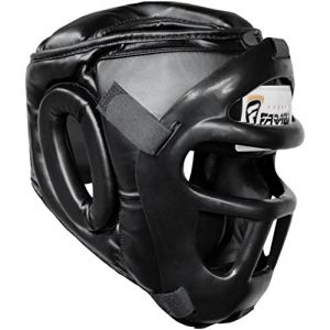 Casque de Boxe - Farabi Sports - MMA - Noir - Mixte - Résistant aux chocs