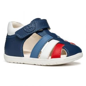 Geox B&eacute;b&eacute; gar&ccedil;on B Sandal MACCHIA Boy, Avio/White, 23 EU