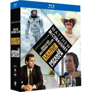 Coffret Matthew McConaughey 4 DVD&nbsp;: Interstellar + Dallas Buyers Club + Le loup de Wall Street + La d&eacute;fense Lincoln