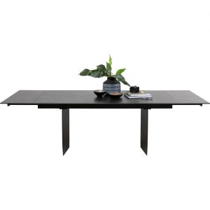 Kare Design Table à rallonges Novel 180x90cm noire