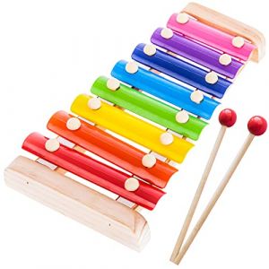 Retoo Instruments de Musique Enfant Jouet Musicaux Bois Cadeau de l'enfant Toys en Bois Jouets Musicaux Jouet bébé xylophone