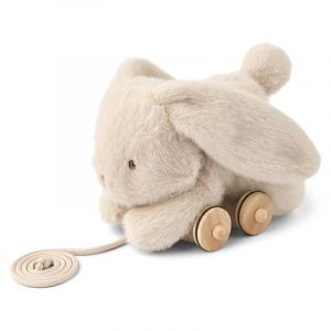 Image de Liewood Lapin Peluche à tirer - Pera Blanc Crème