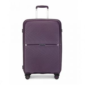 Valise Cabine 76cm Valise de Voyage Rigide avec 4 Roulettes Doubles Pivotantes et Serrure TSA, 97L, Violet