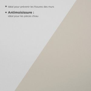 Voile de verre 130 g/m&sup2; anti-moisissure 20 m x 100 cm, pr&eacute;peint