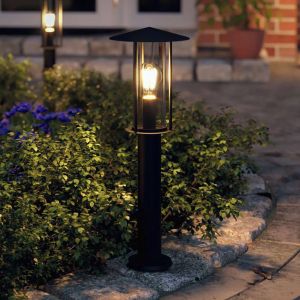Paulmann 94397 luminaire d'ext&eacute;rieur borne lumineuse Classic IP44 gradable &eacute;clairage ext&eacute;rieur Gris fonc&eacute; lampe d'ext&eacute;rieur m&eacute;tal verre lampe de jardin E27