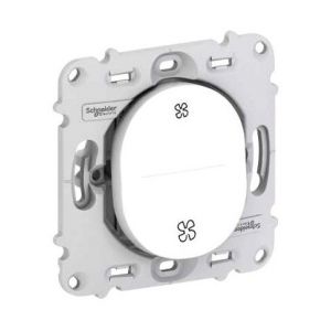Schneider Electric Commande VMC Ovalis sans plaque - Poussoir
