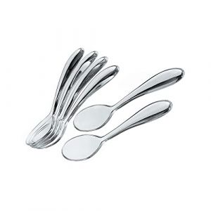 Guzzini 21731400 Set de 6 Petites Cuillères 14,5 cm Transparent 14,5 x 3,8 x 2,8 cm