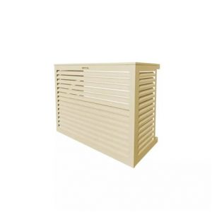 Decoclim Habillage groupe extérieur cache-clim Ivoire claire RAL 1015 Taille S