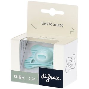 Difrax Sucette 0-6M Natural Fit pour Nouveau-n&eacute; &ndash; Menthe et rayures