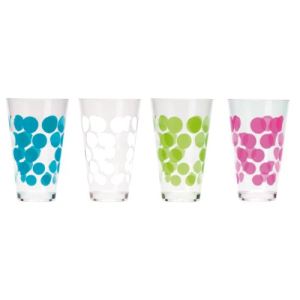 Image de Zak! Designs 4 verres à cocktail Dot en verre (30 cl)