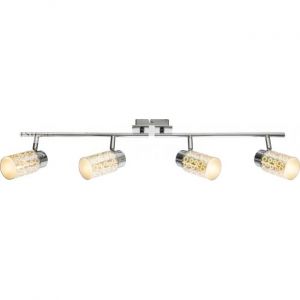 Globo Plafonnier LED &agrave; effet 3D, spots mobiles, L 72 cm OKU