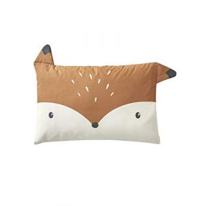 Vertbaudet Housse de coussin pour bébé « Baby Fox » - Marron clair - 40 x 60 cm