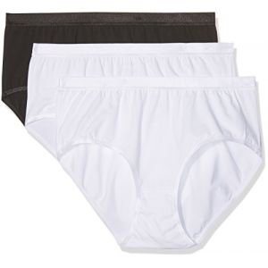 Ulla Popken Slip, 3er-Pack Culotte, Blanc (Weiss 20), 48 (Lot de 3) Femme
