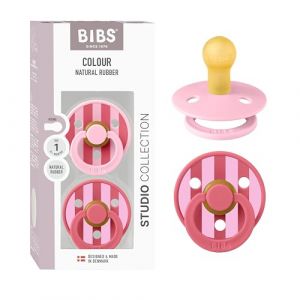 BIBS STUDIO Farbe 2 Pack Block - Baby Rosa | +0 mois