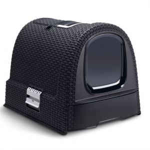 Curver Bac a litiere pour chats 51 38 5 39 5 cm Anthracite