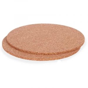 San Ignacio Set de 2 Sets de Table en liège Rond 18 cm Collection Kinvara